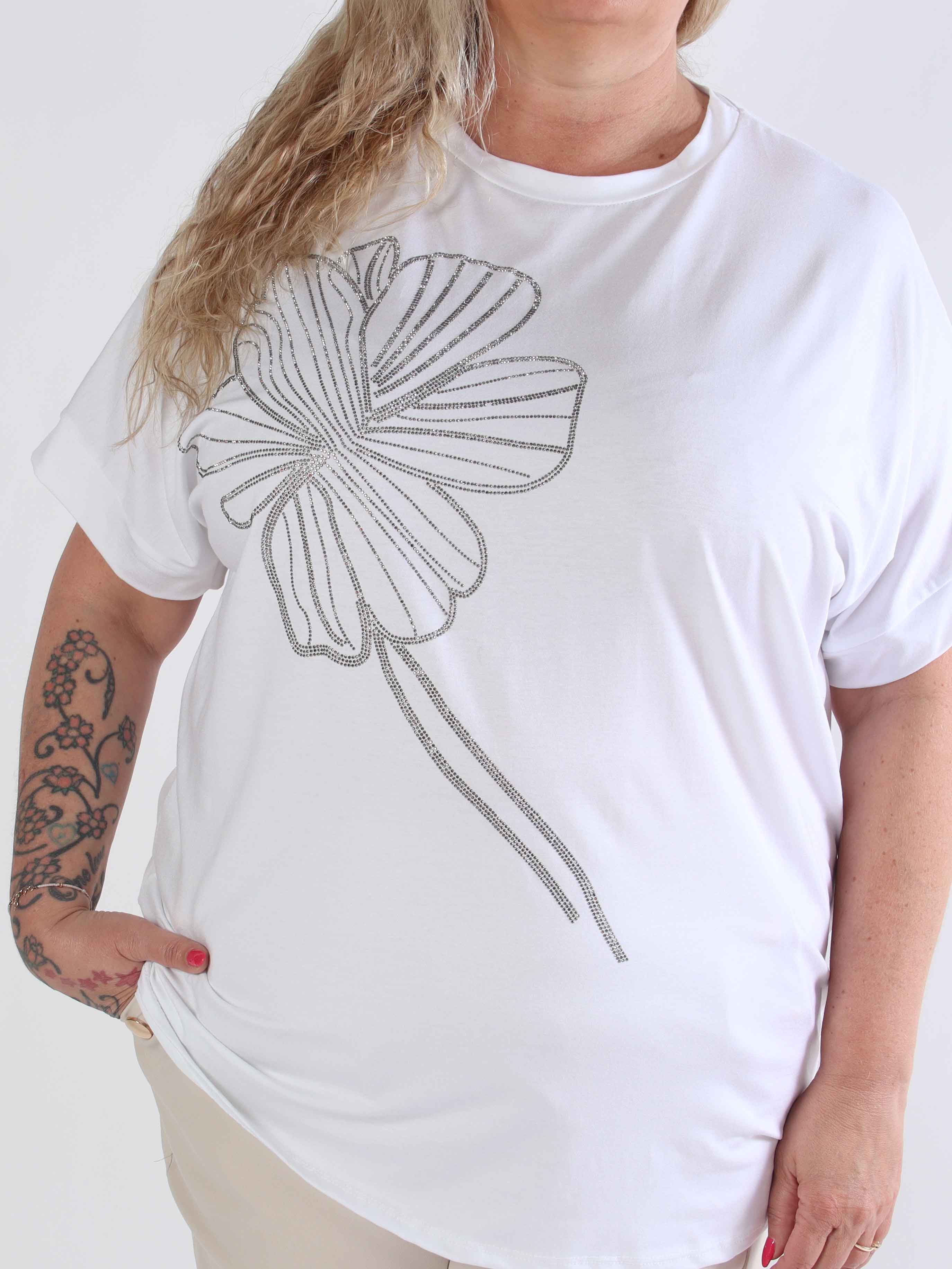 Reece - Blød plus size t-shirt i viskose med similisten